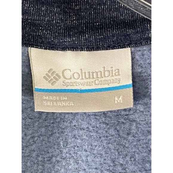 Columbia mens medium blue Great Hart Mountain III Half Zip Fleece sweater - Picture 6 of 15